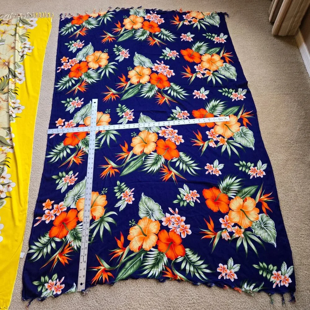 2 pack of vibrant summer scarves/sarongs/shawls - Picture 5 of 5